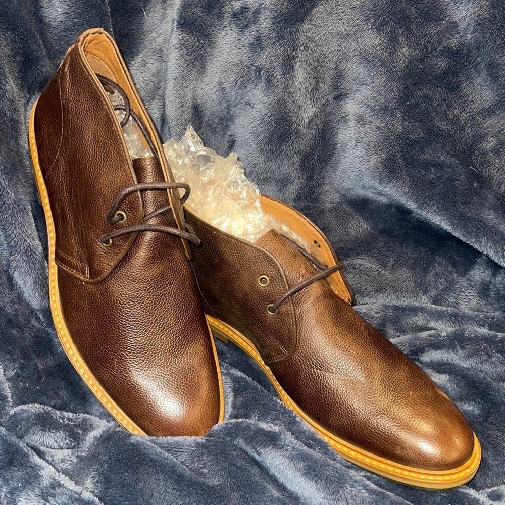 Supply Lab Men’s Dress Shoe Brown Leather Sizes 8.5 and 9